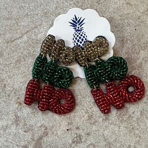 Festive 'Ho Ho Ho' Earrings